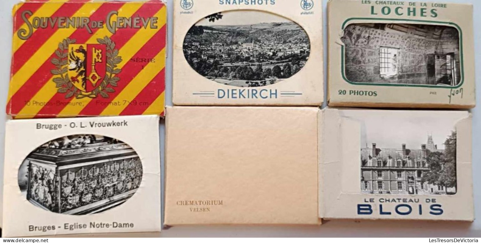 Lot De 6 Carnets De Vues - Blois - Velsen - Loches - Diekirch - Brugge - Genève - Cartes Postales Anciennes - Autres & Non Classés