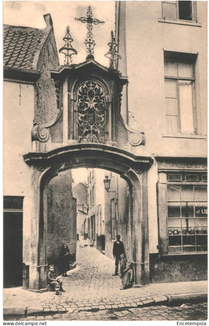 CPA Carte Postale Belgique Bruxelles Le Vieux Bruxelles Entrée De La Rue Des Cigognes  VM77956 - Prachtstraßen, Boulevards