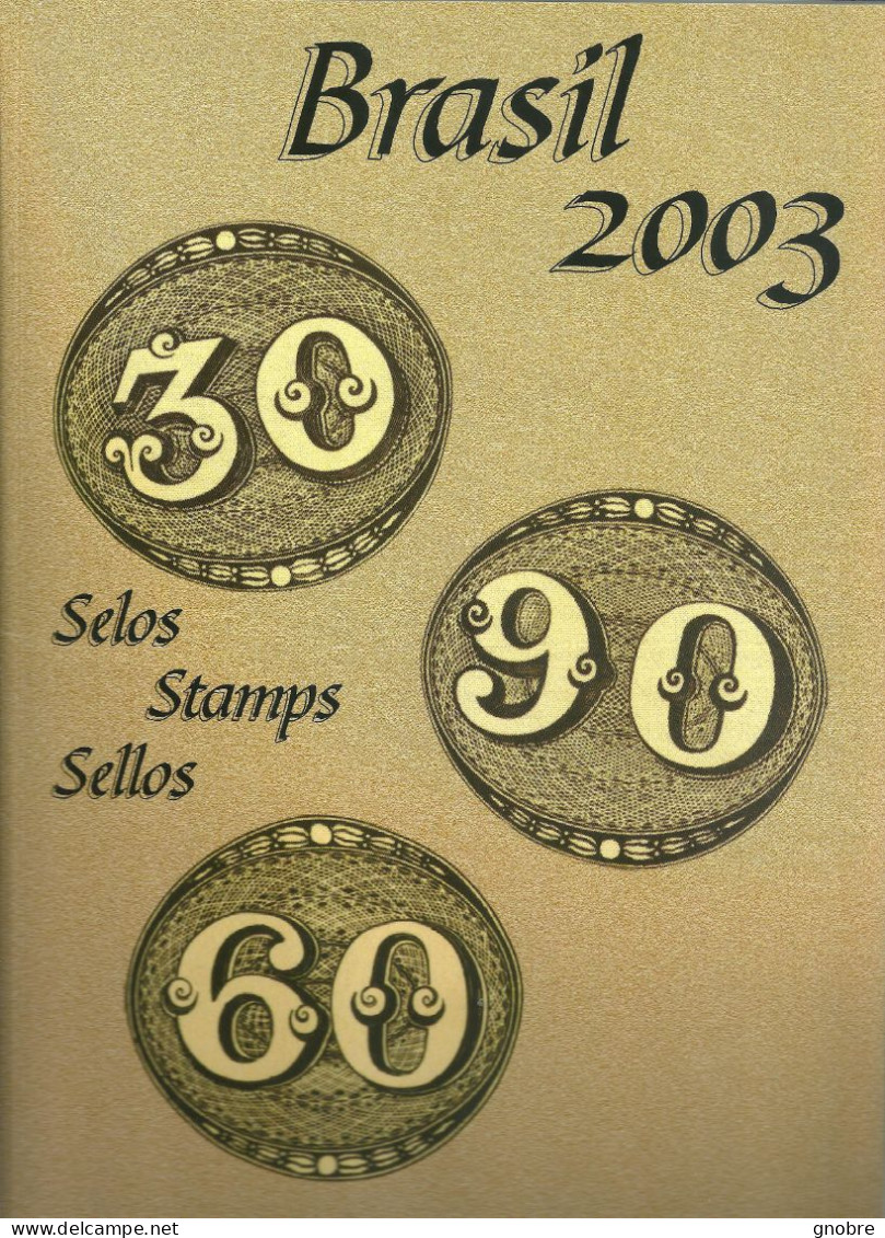 BRAZIL 2003 ANNUAL COLECTION IN OFFICIAL FOLDER COLEÇÃO ANUAL NO FOLDER OFICIAL DOS CORREIOS MINT NEW - Collections, Lots & Series