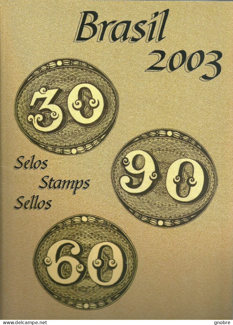 BRAZIL 2003 ANNUAL COLECTION IN OFFICIAL FOLDER COLEÇÃO ANUAL NO FOLDER OFICIAL DOS CORREIOS MINT NEW - Collezioni & Lotti