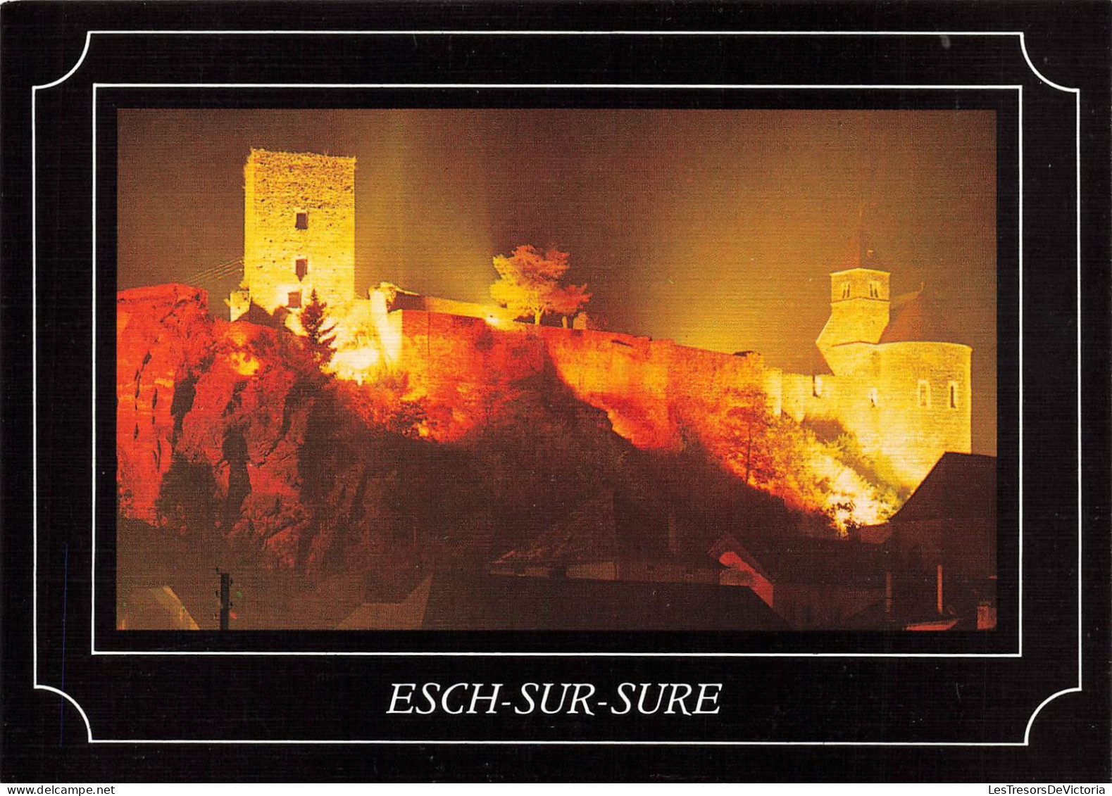 LUXEMBOURG - Esch Sur Sure - Les Illuminations Du Château -  Colorisé - Carte Postale - Esch-sur-Sure