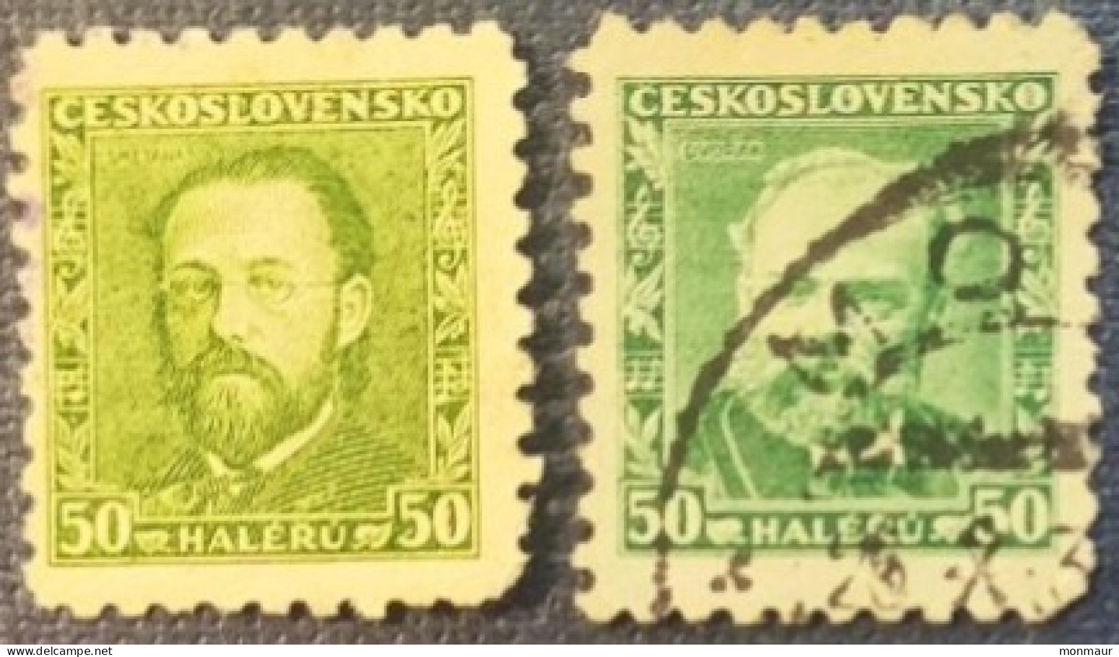 CECOSLOVACCHIA   1934 DEATH SMETANA-DVORAK - Used Stamps