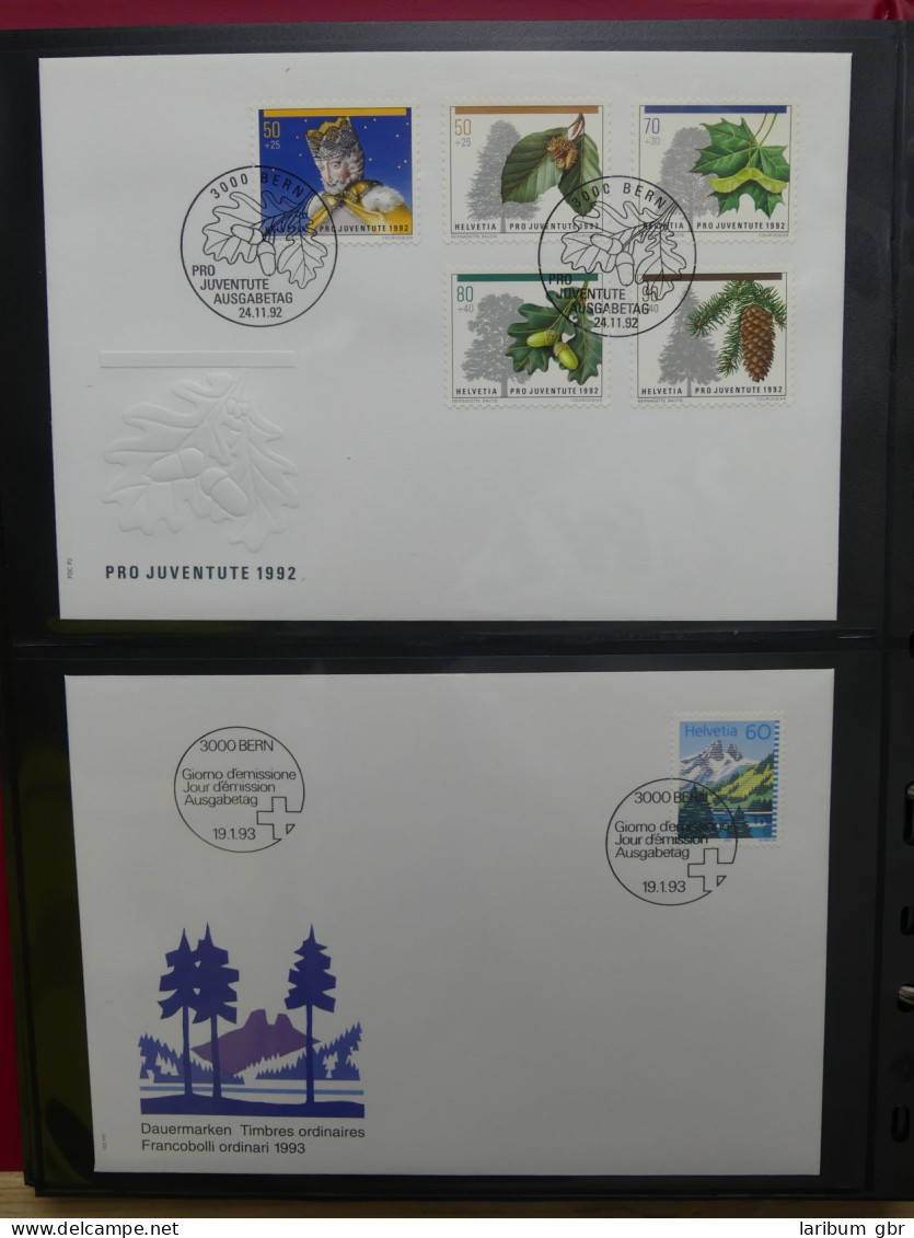 Schweiz Sammlung Erstagsbriefe FDC ab 1988 #LW876