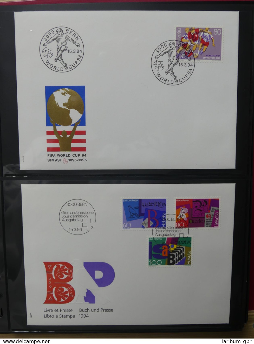 Schweiz Sammlung Erstagsbriefe FDC Ab 1994 #LW875 - Sammlungen (im Alben)