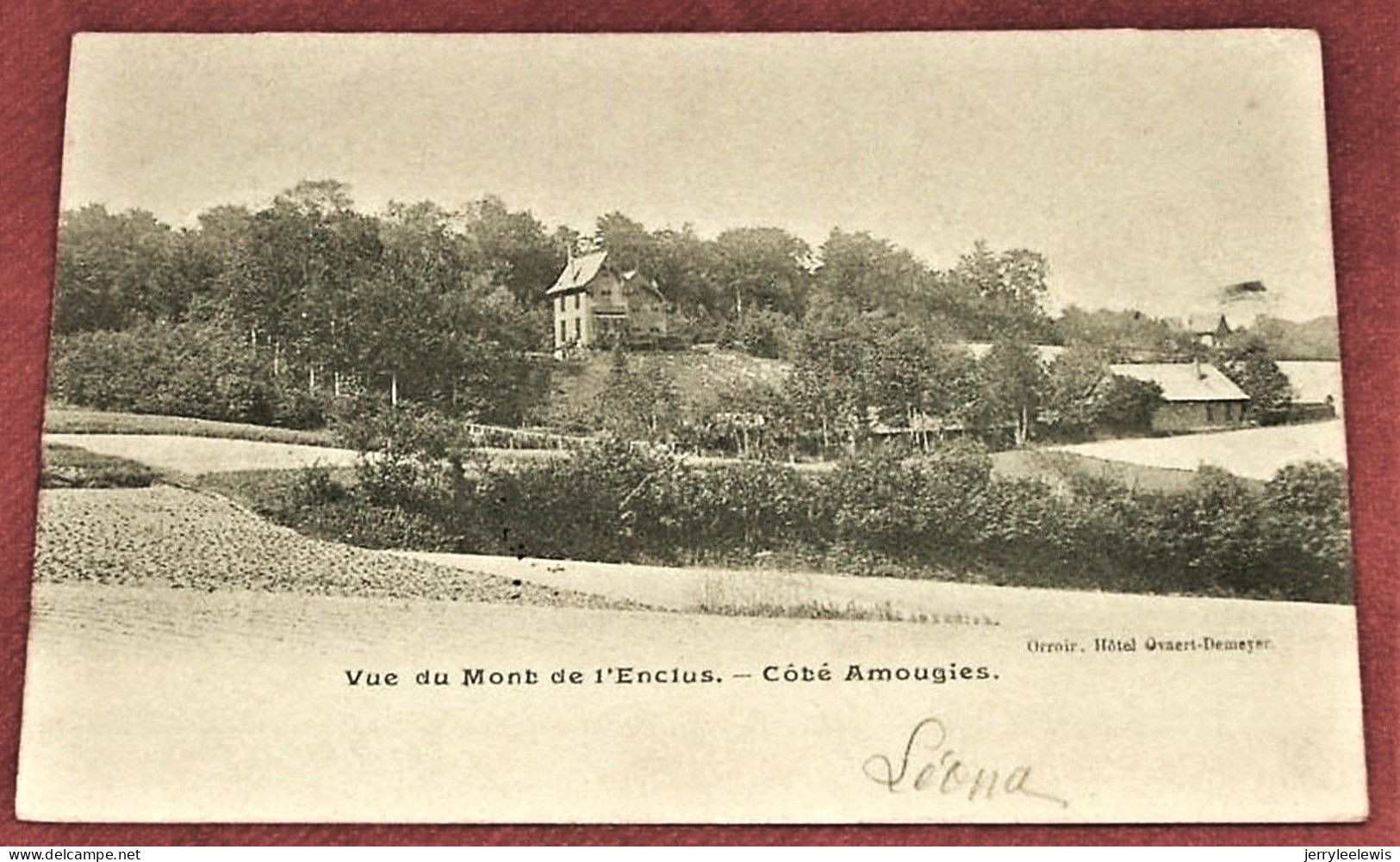 MONT DE L'ENCLUS  -  Vue Côté  Amougies  -  1904 - - Kluisbergen