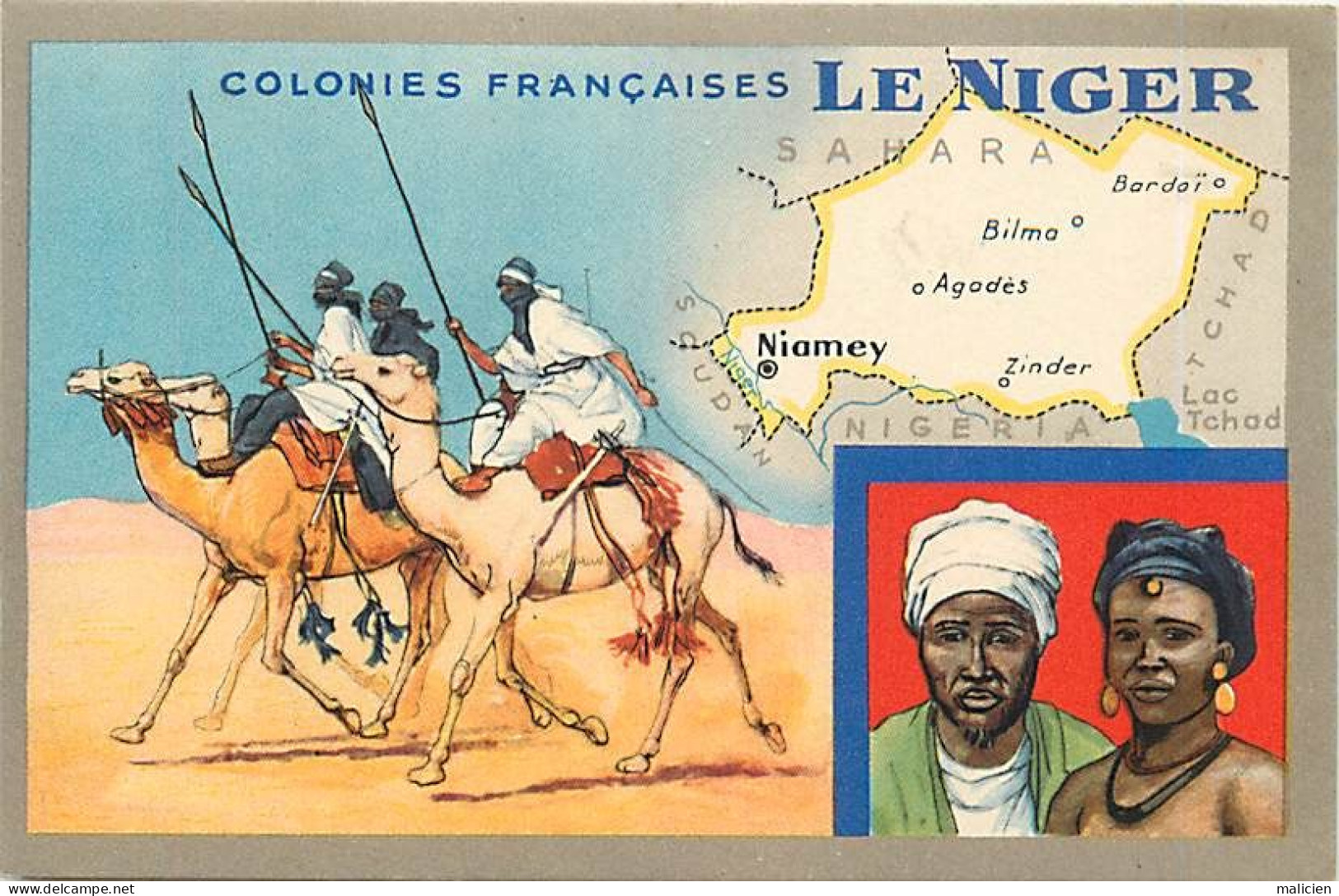 -pays Div.-ref-EE484- Les Colonies Françaises - Colonie Du Niger - Publicité Lion Noir - - Niger