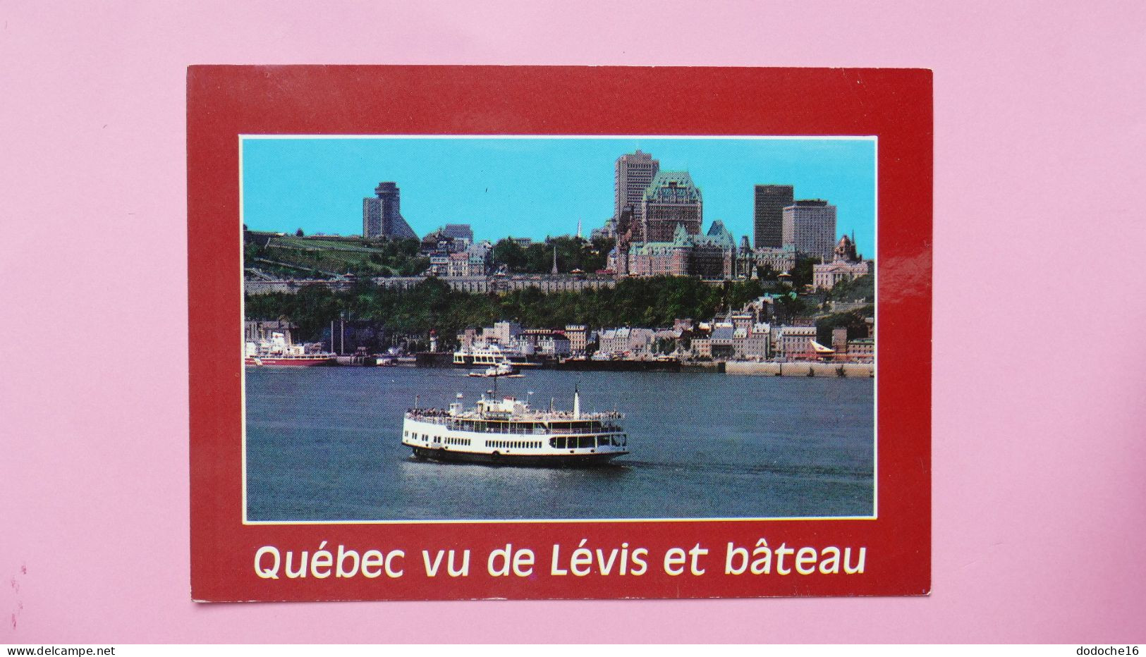 CANADA - QUEBEC Vu De Lévis Et Bâteau - Québec - La Cité