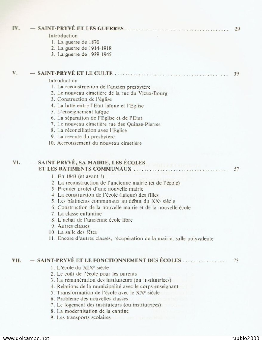 L HISTOIRE DE SAINT PRYVE SAINT MESMIN LOIRET 1843 1980 A TRAVERS LES DELIBERATIONS DU CONSEIL MUNICIPAL YVES MERCIER - Centre - Val De Loire