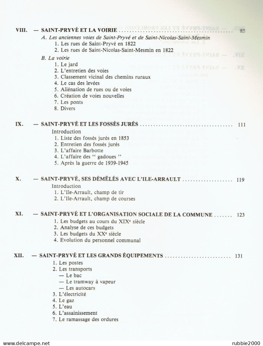 L HISTOIRE DE SAINT PRYVE SAINT MESMIN LOIRET 1843 1980 A TRAVERS LES DELIBERATIONS DU CONSEIL MUNICIPAL YVES MERCIER - Centre - Val De Loire