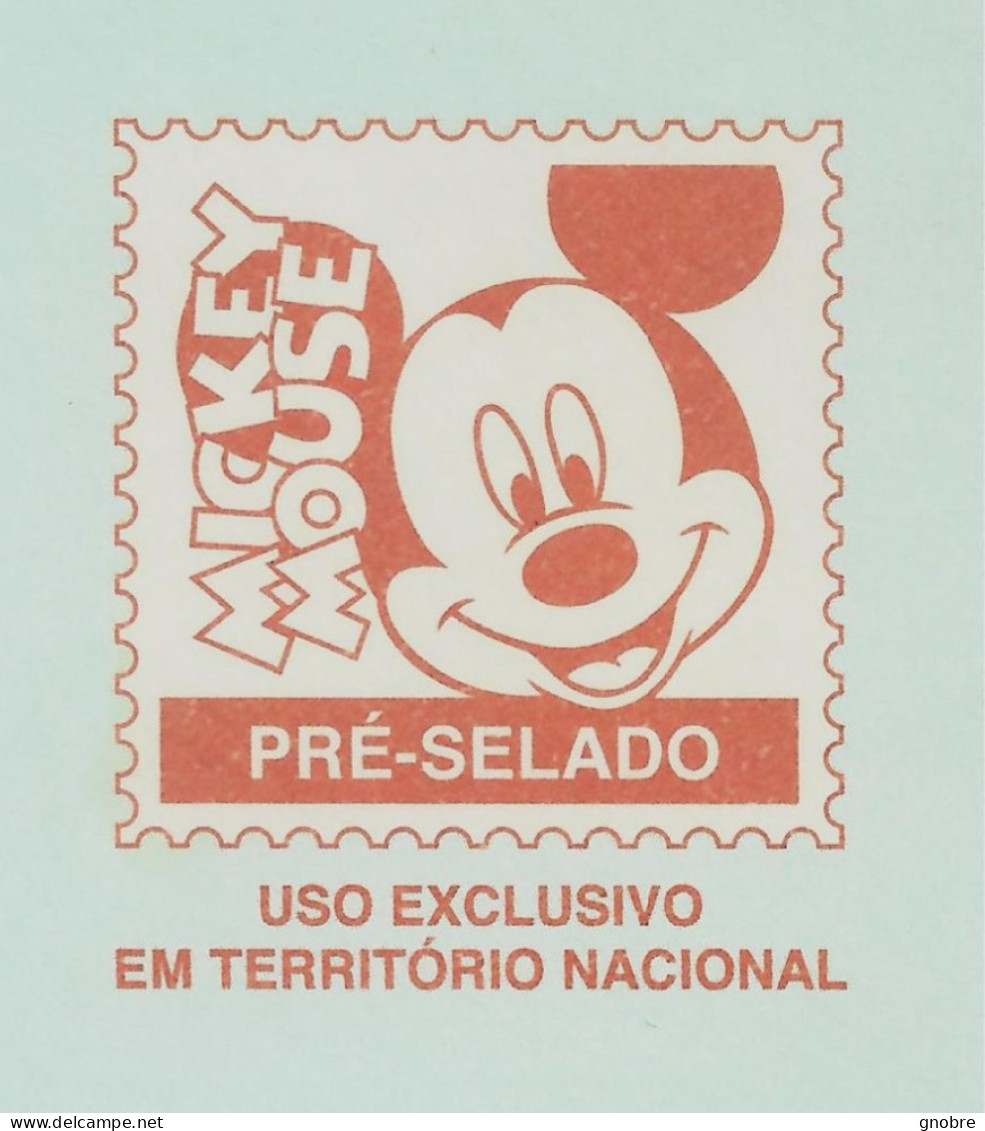 BRAZIL Envelope Prepaid Stationery - MICKEY DISNEY - New - Interi Postali