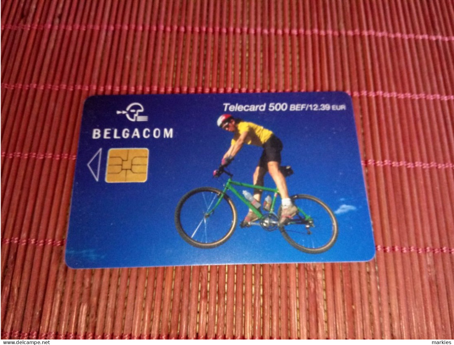 Phonecard Biker Sport 500 BEF Used Rare - With Chip