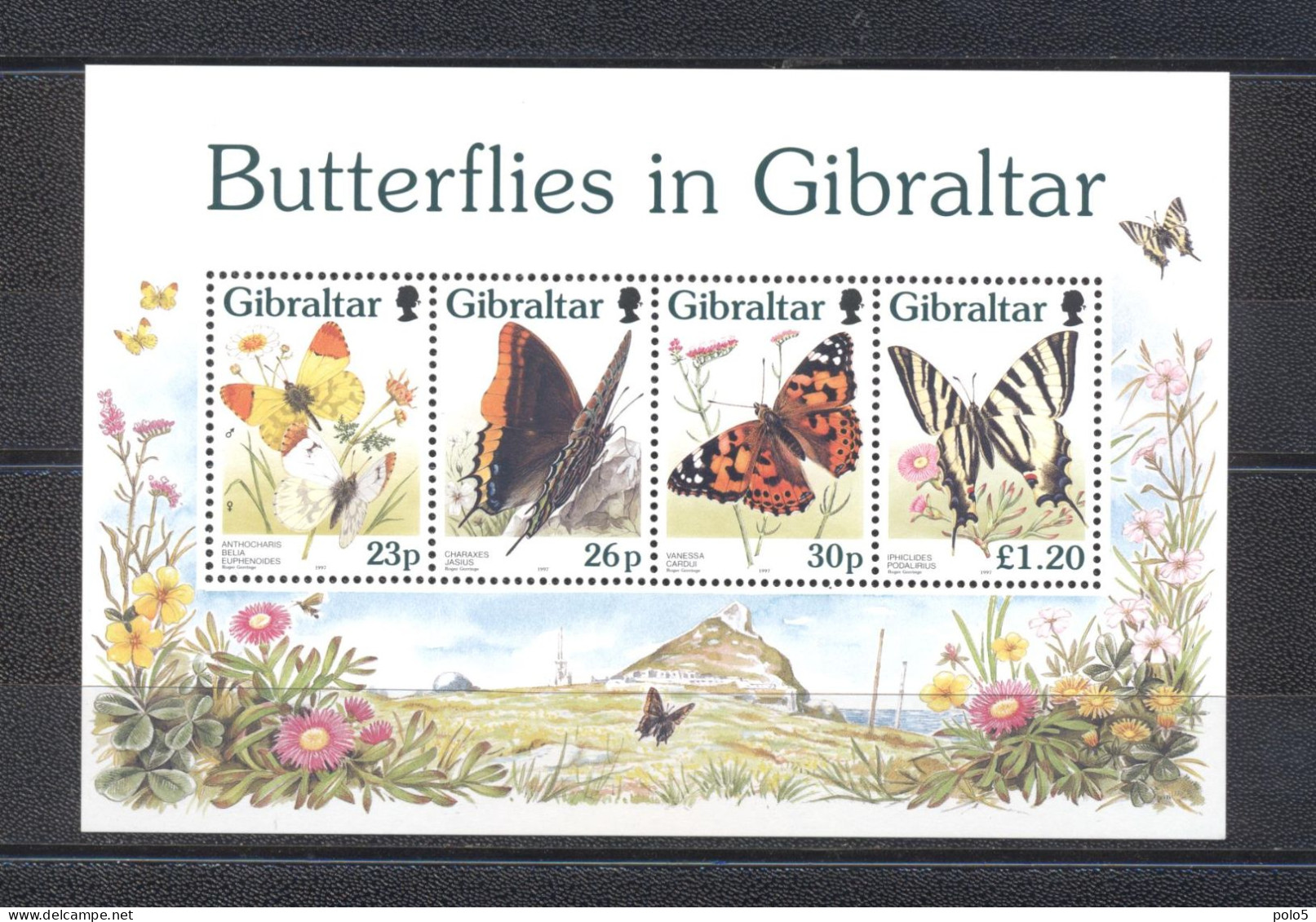Gibraltar 1997- Butterflies M/Sheet - Gibraltar