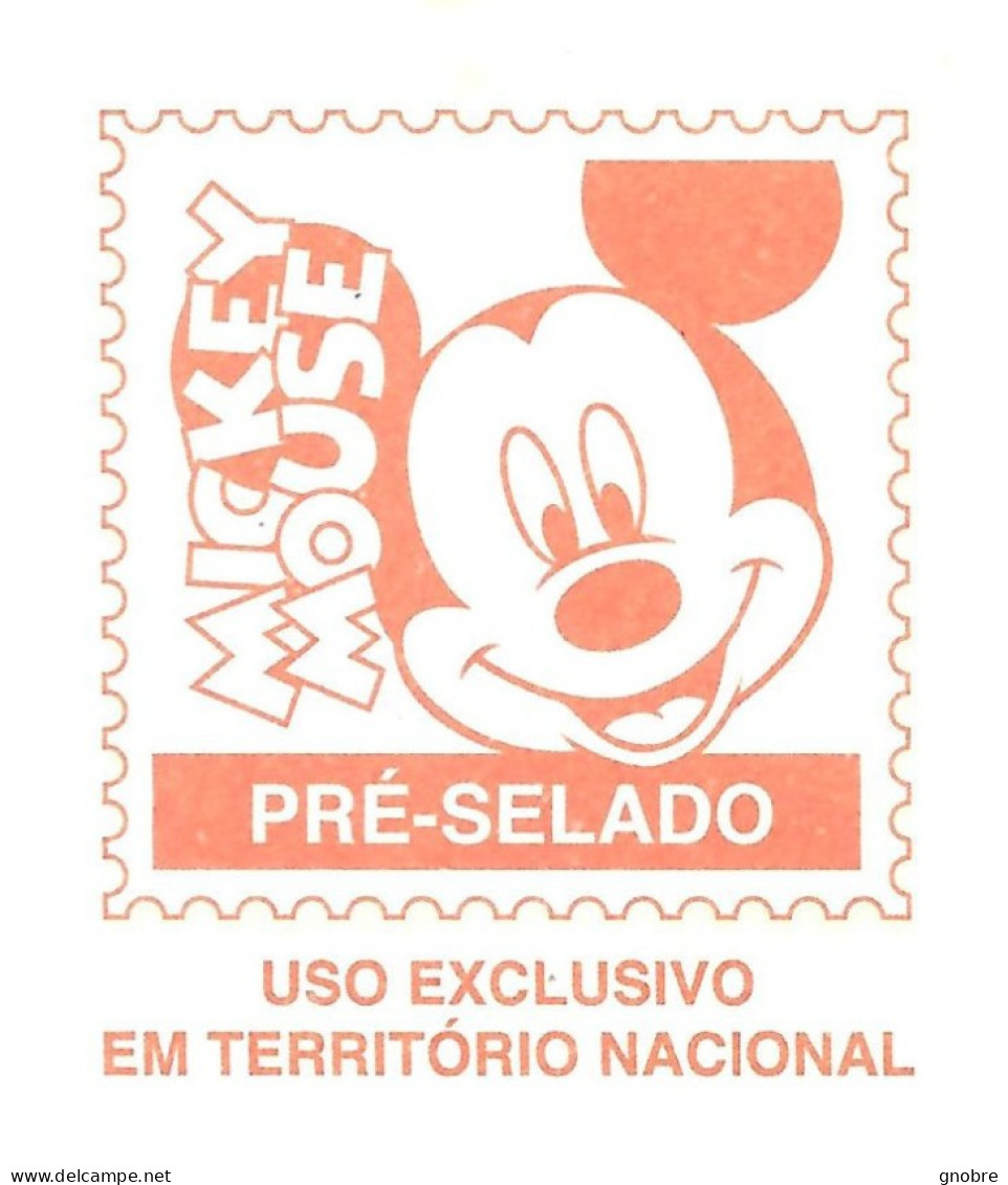 BRAZIL Envelope Prepaid Stationery - MICKEY DISNEY - New - Postal Stationery