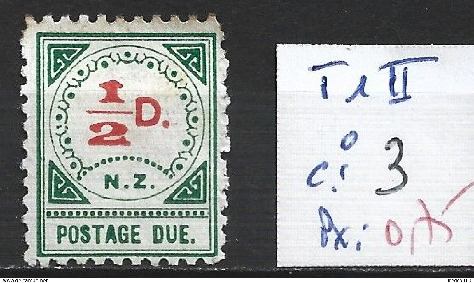 NOUVELLE-ZELANDE TAXE 1 II Oblitéré Côte 3 € - Postage Due