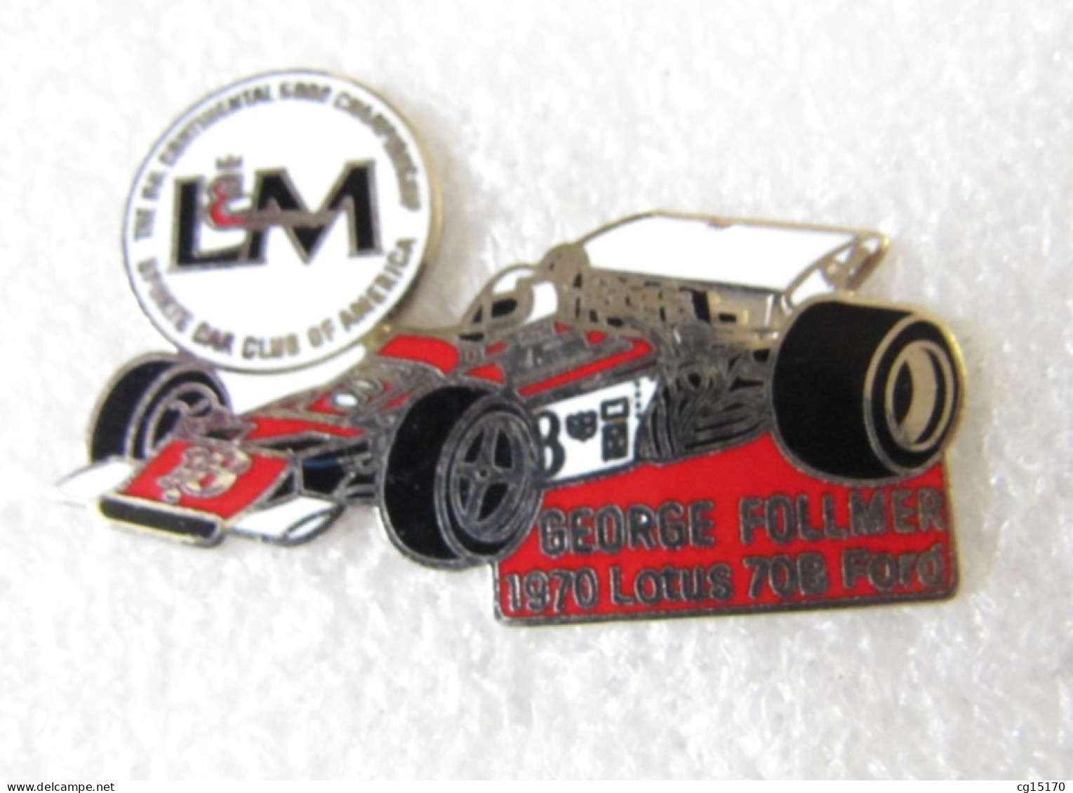 RARE  PIN'S  LOTUS 70 B FORD  GEORGE FOLLMER L&M CIGARETTES  Email Grand Feu  MFS - F1