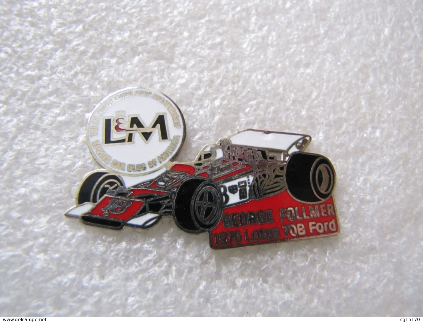 RARE  PIN'S  LOTUS 70 B FORD  GEORGE FOLLMER L&M CIGARETTES  Email Grand Feu  MFS - F1