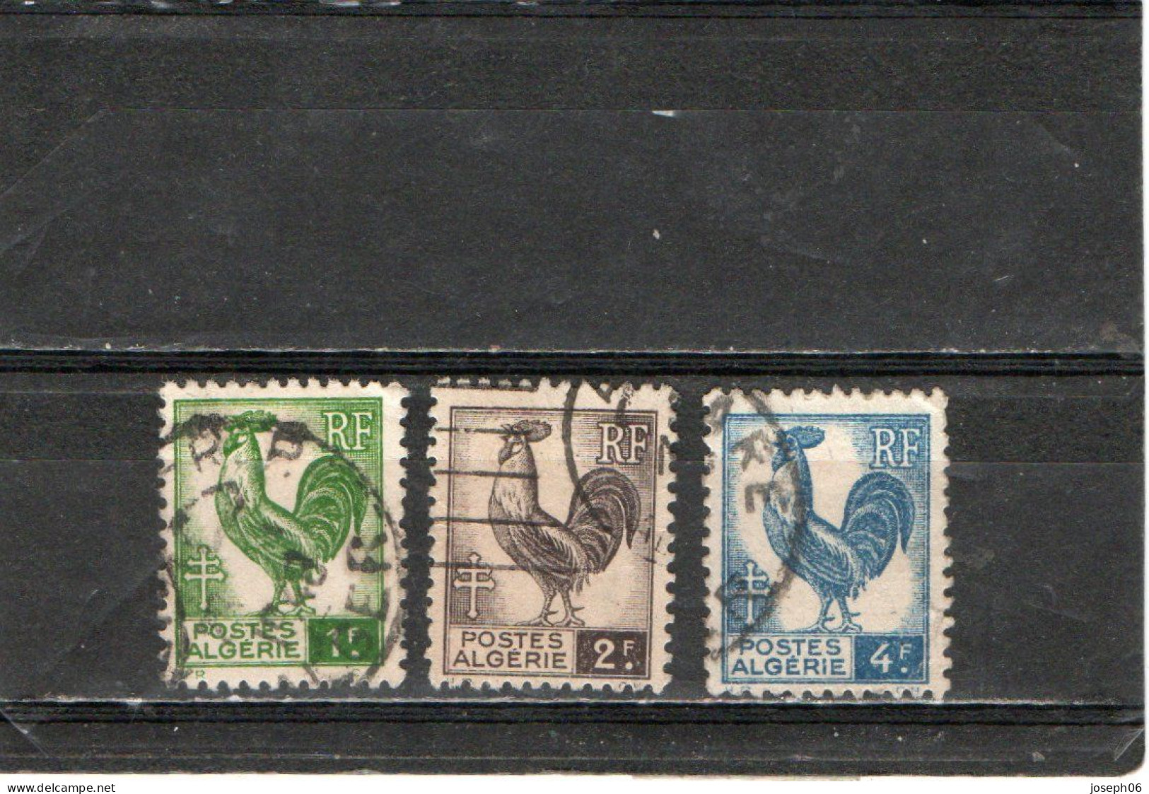 ALGERIE   1944 - 45  Y.T. N° 218  à  223  Incomplet  Oblitéré  Frais De Gestion Compris - Used Stamps