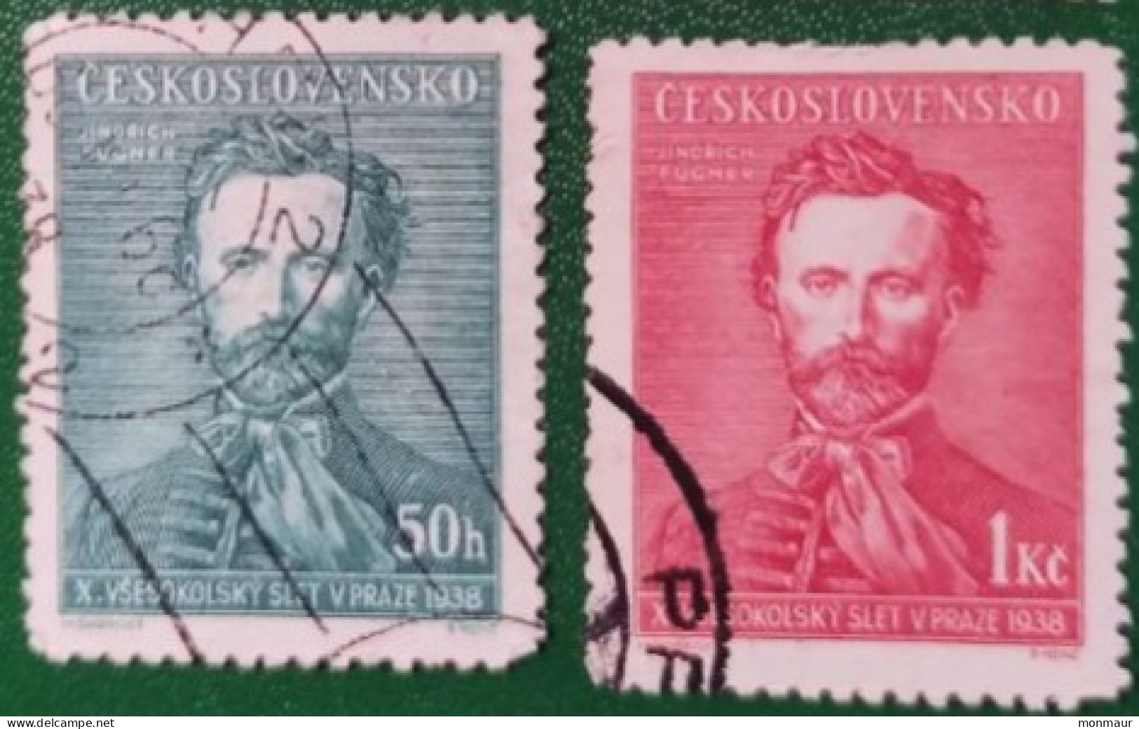 CECOSLOVACCHIA   1938 SOKOL YT 340-341 - Used Stamps