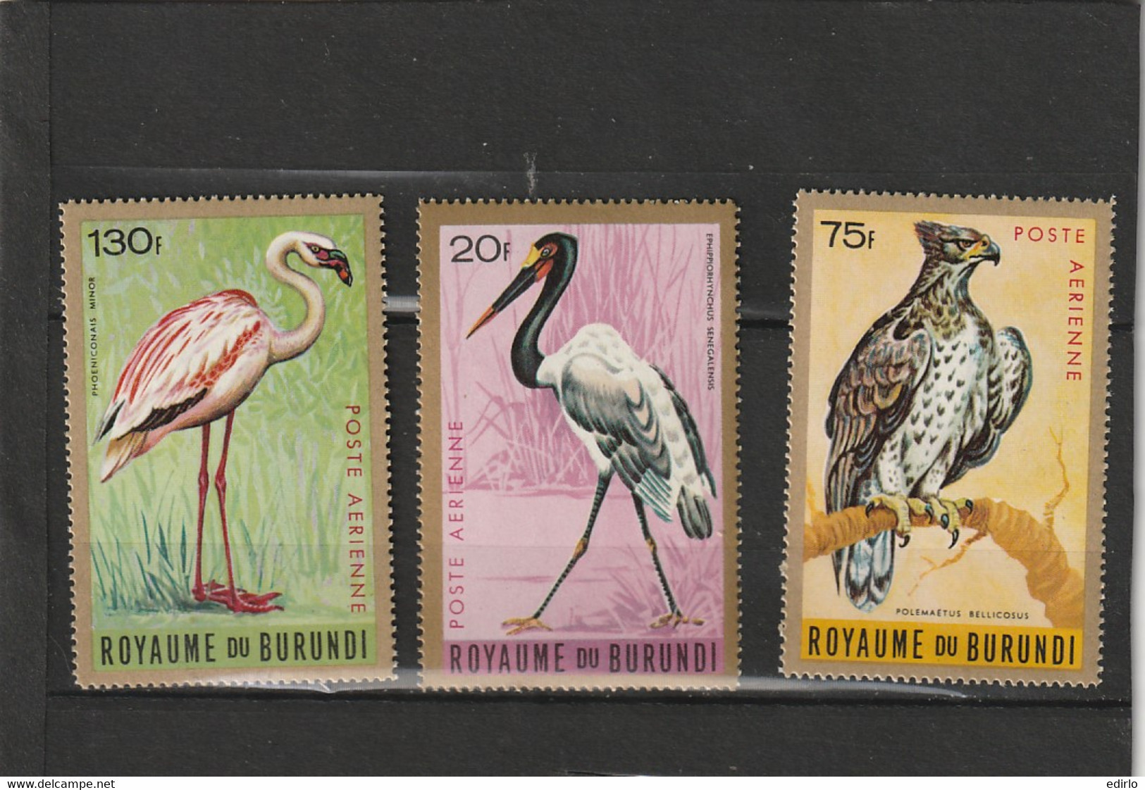 ///  BURUNDI  ///  Poste Aérienne N° 8 / 16 - Côte 25€** Variété 50 Frs SANS POSTE AERIENNE - Used Stamps
