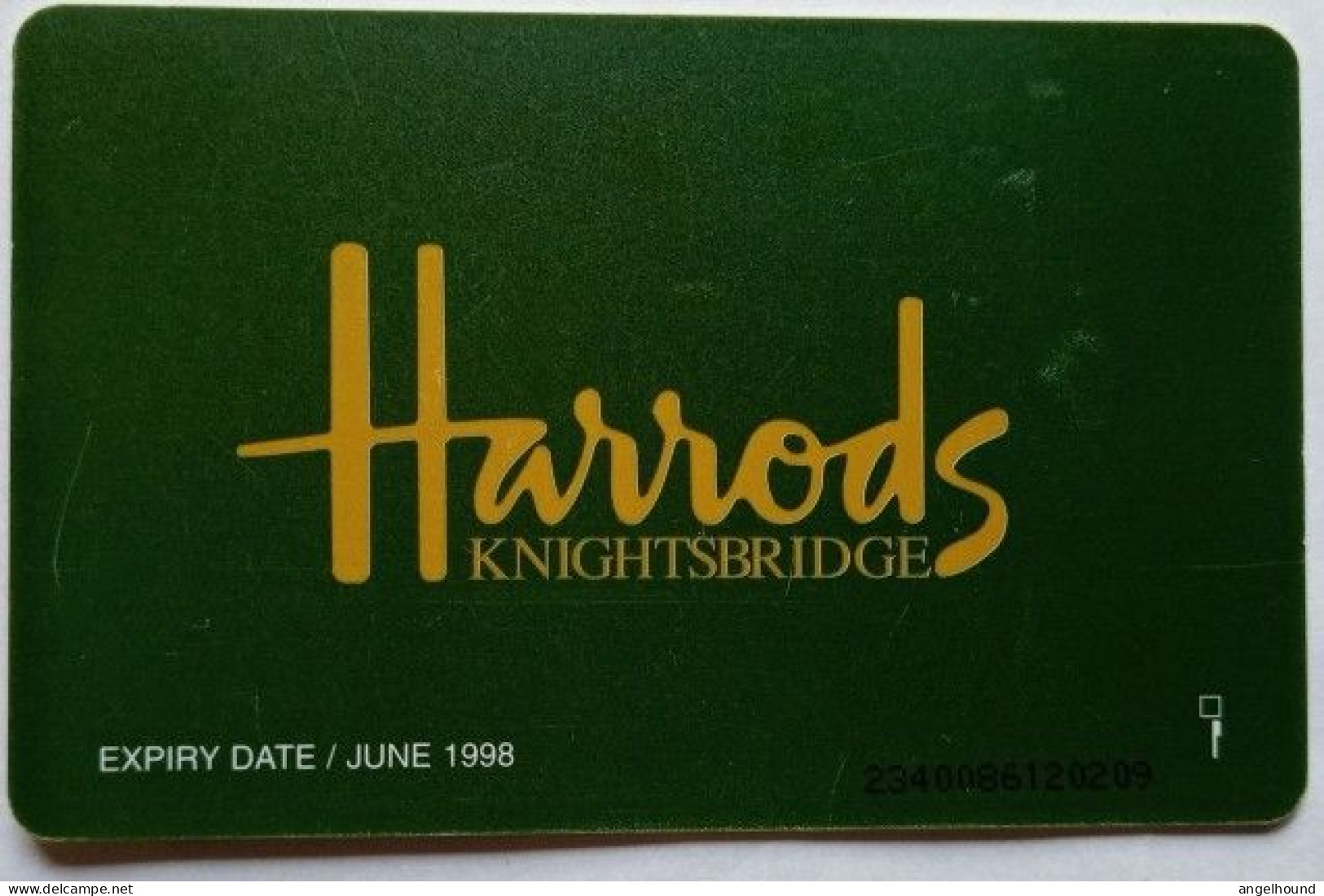 UK BT £2 Chip Card - Harrods - BT Werbezwecke