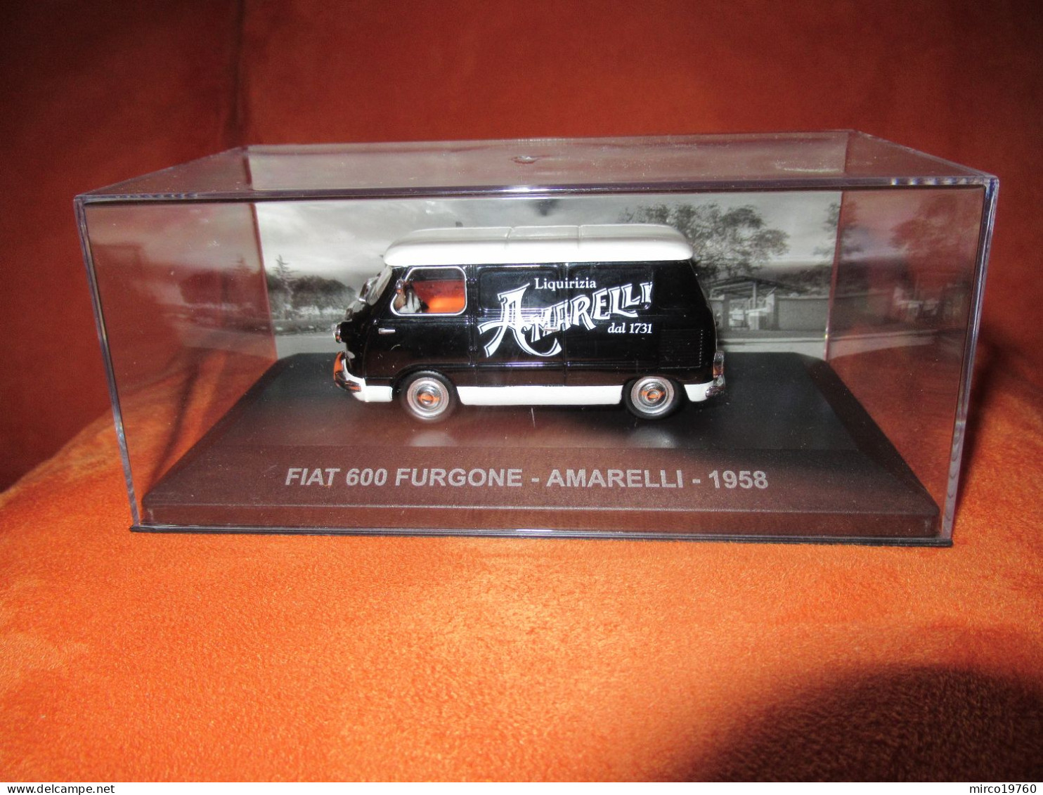 DIE CAST 1:43 - FIAT 600 FURGONE - AMARELLI - 1958 - NUOVO IN TECA RIGIDA - Otros & Sin Clasificación