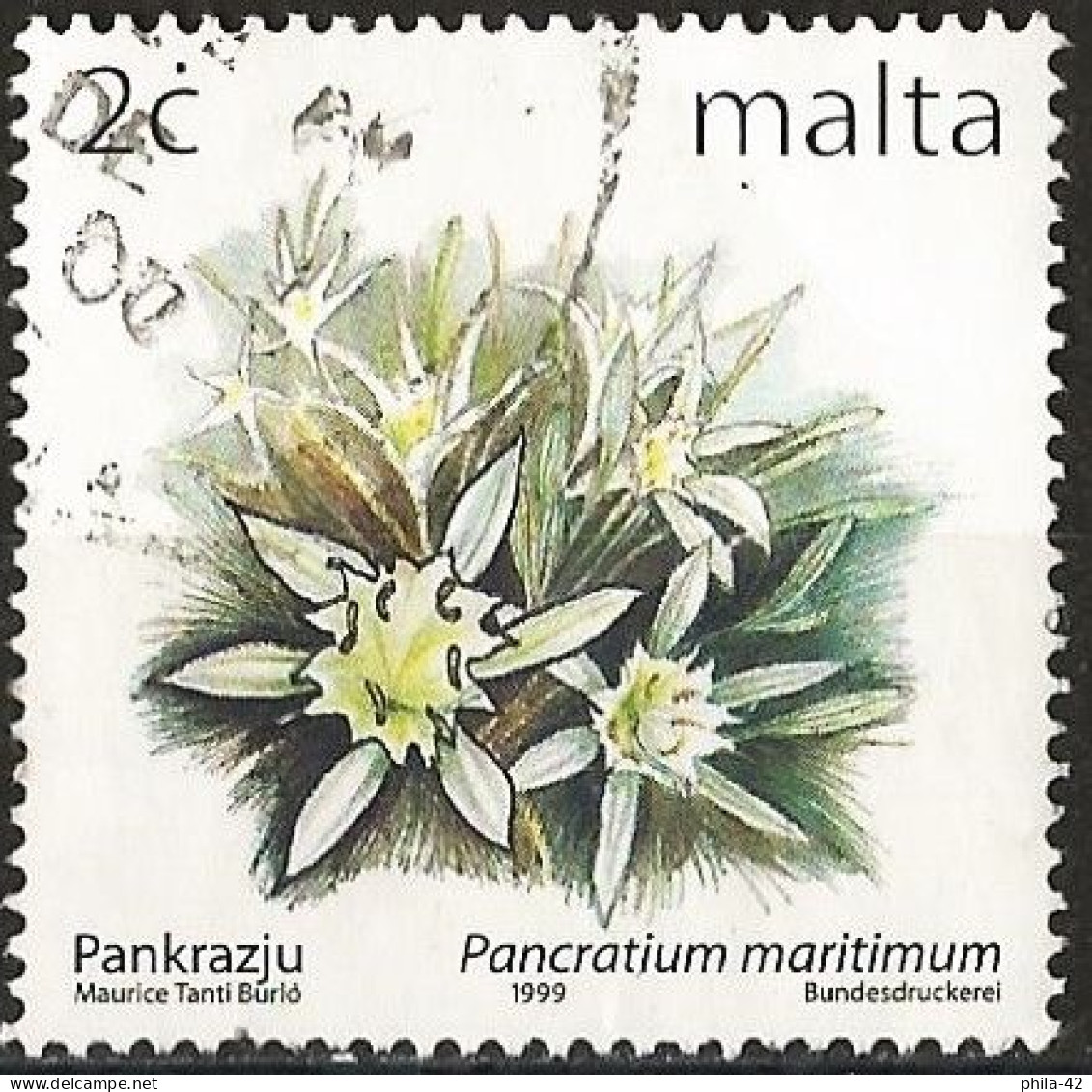 Malta 1999 - Mi 1099 IA - YT 1072 ( Flowers : Sea Daffodil ) - Malte