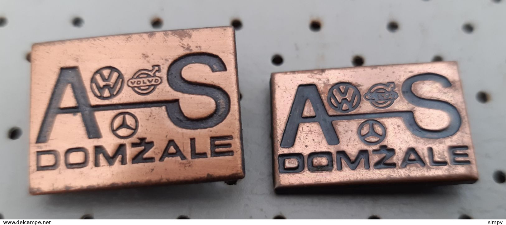 Volvo, Volkswagen VW , Mercedes  Car Logo Service AS Domzale Auto Saloon Slovenia Pin - Mercedes