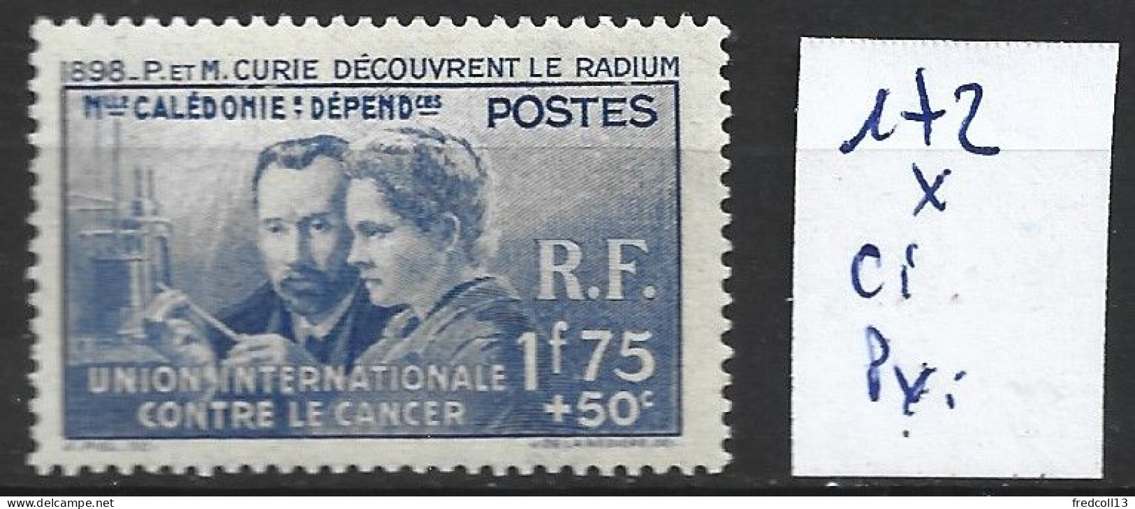 NOUVELLE-CALEDONIE 172 * Côte 28 € - Unused Stamps