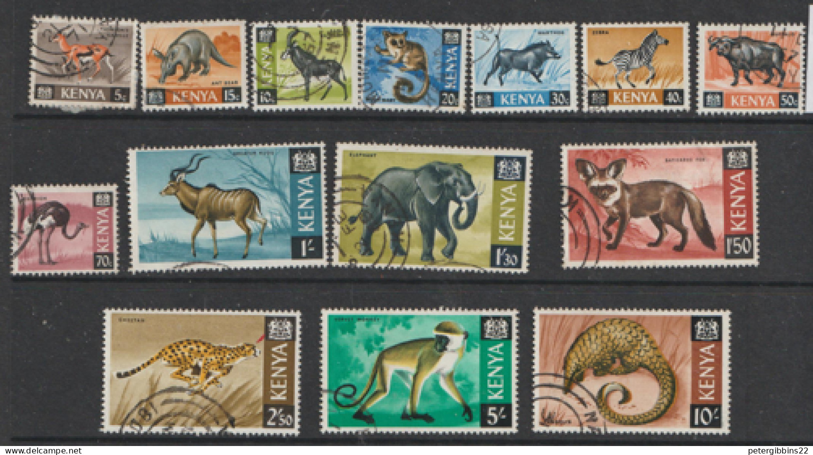 Kenya  1962    SG 20-39  Animals    Fine Used - Kenya (1963-...)