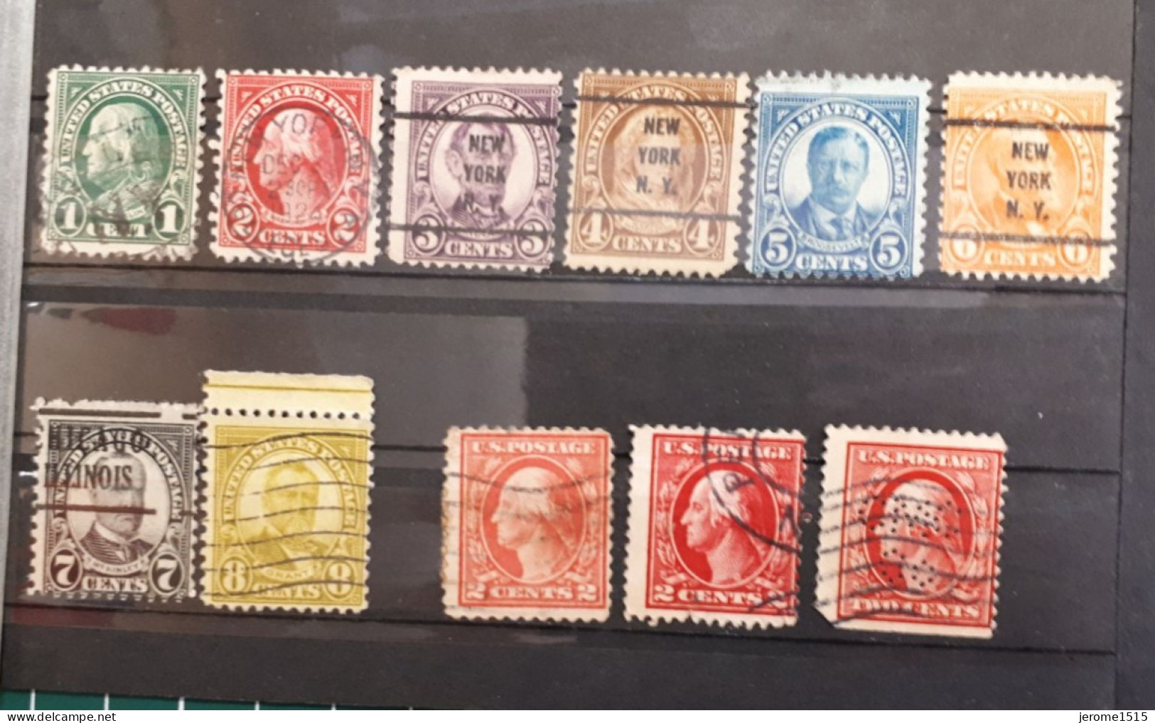 Timbres Etats-Unis :  1908 - 1928 Présidents Américains   & - Used Stamps