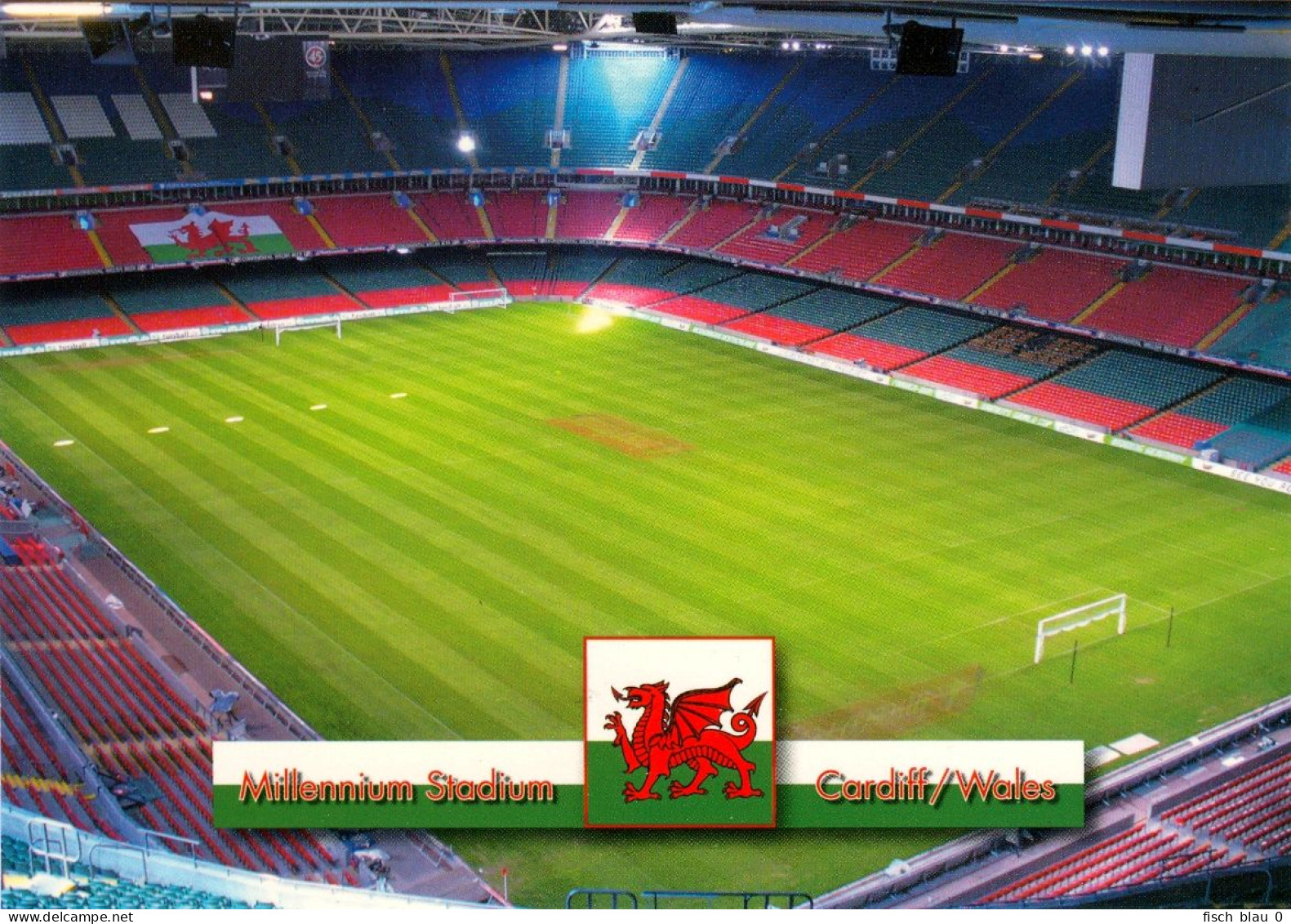 1) AK Stadion Postkarte Millennium Principality Stadium Cardiff Rugby FAW Wales Cymru Pays De Galles Stadiwm Mileniwm - Rugby