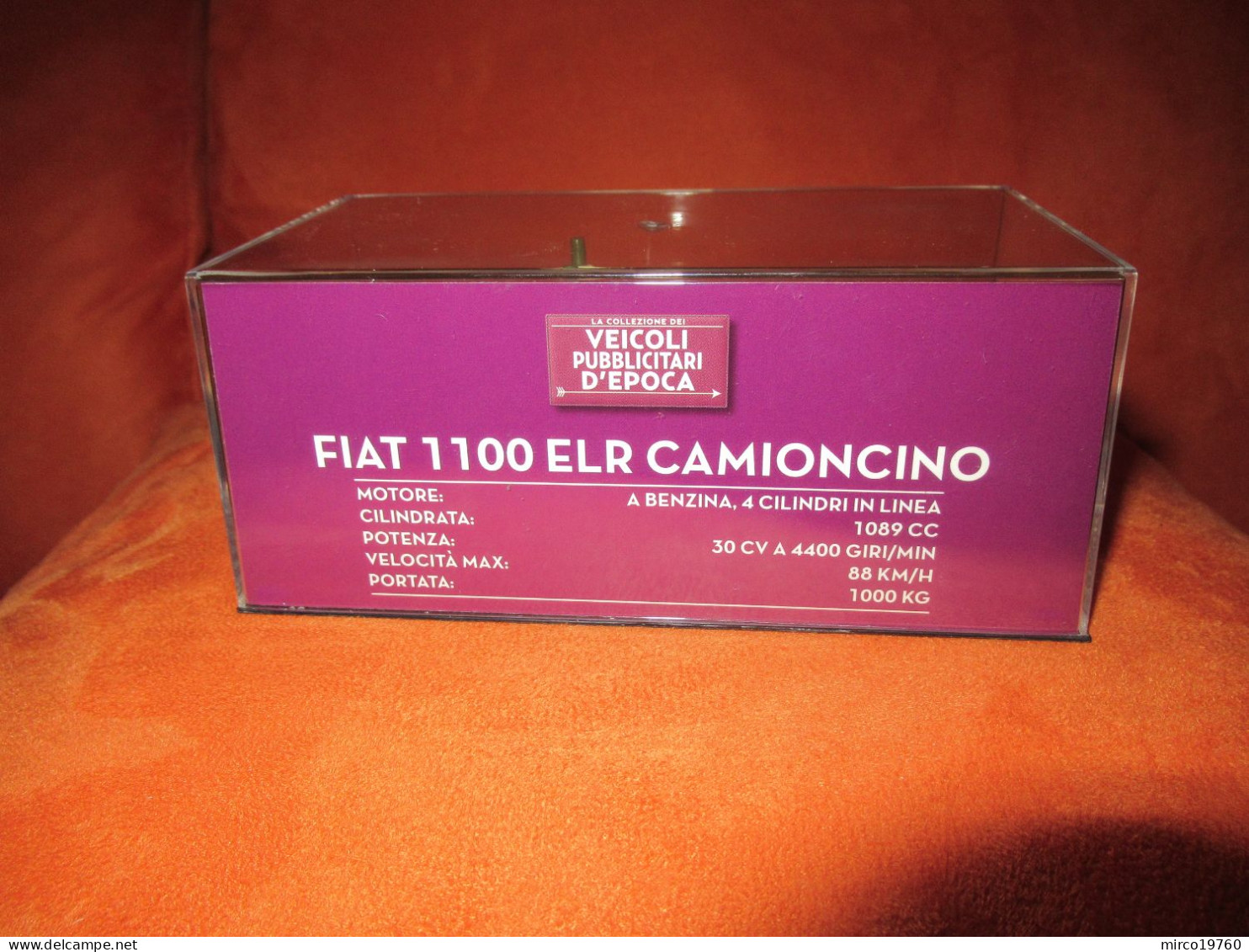 DIE CAST 1:43 - FIAT 1100 ELR CAMIONCINO - OLIO CARLI - 1953 - NUOVO IN TECA - Other & Unclassified