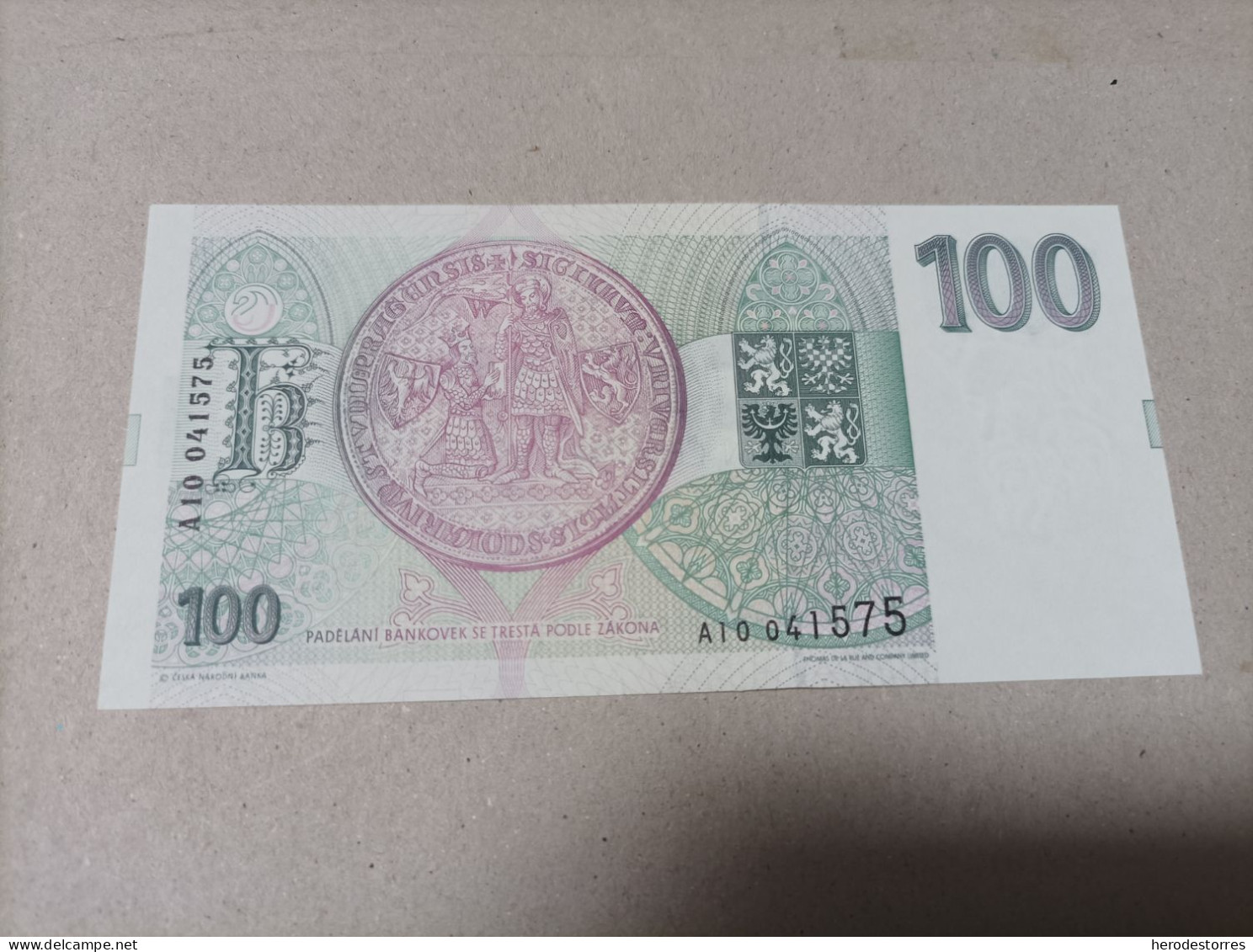 Billete De Checoslovaquia De 100 Korun Serie A, Año 1993, UNC - Tschechoslowakei