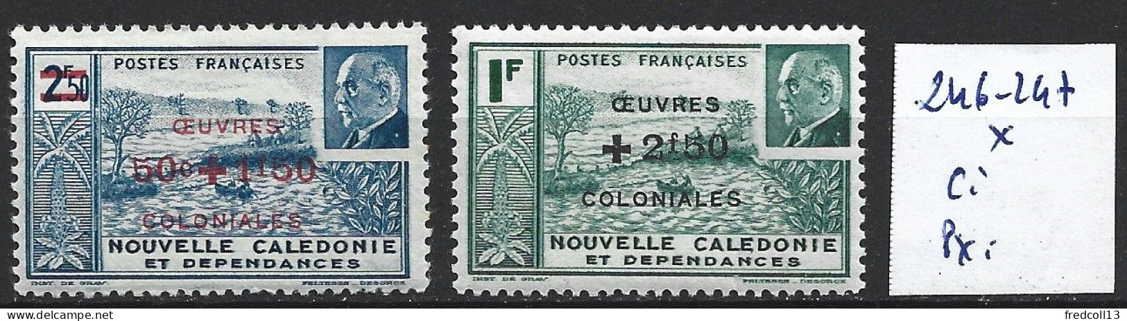 NOUVELLE-CALEDONIE 246-47 * Côte 2.50 € - Neufs