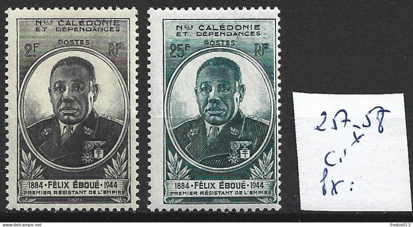 NOUVELLE-CALEDONIE 257-58 * Côte 3.75 € - Neufs