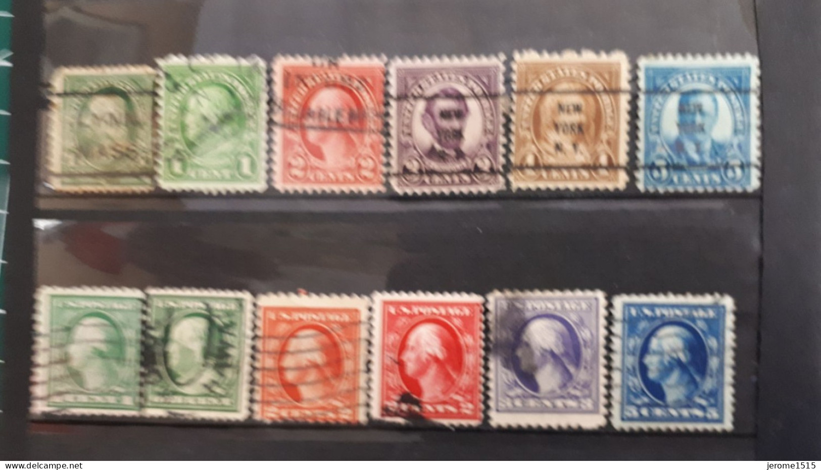 Timbres Etats-Unis : 1908 - 1928 Présidents Américains  & - Used Stamps