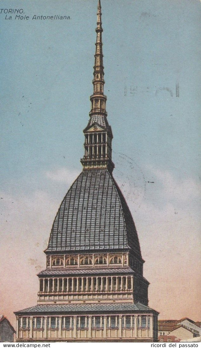 Cartolina Torino - La Mole Antonelliana - Mole Antonelliana