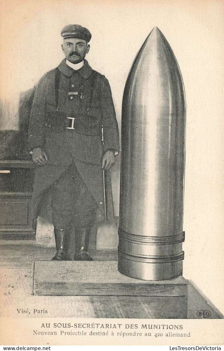 MILITARIA - Matériel - Au Sous Secrétariat Des Munitions - Nouveau Projectile Destiné à Répondr - Carte Postale Ancienne - Equipment