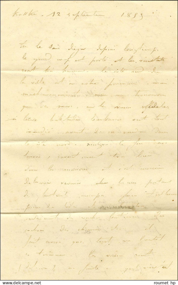 Càd ARMEE D'ORIENT / Bau F Taxe 30 DT Sur Lettre Avec Texte Daté De Kovka Le 12 Septembre 1855 Pour Toulouse. TB. - Legerstempels (voor 1900)