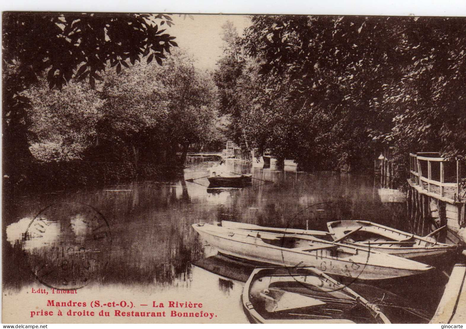 Mandres Les Roses La Riviere à Droite Du Restaurant Bonnefoy - Mandres Les Roses