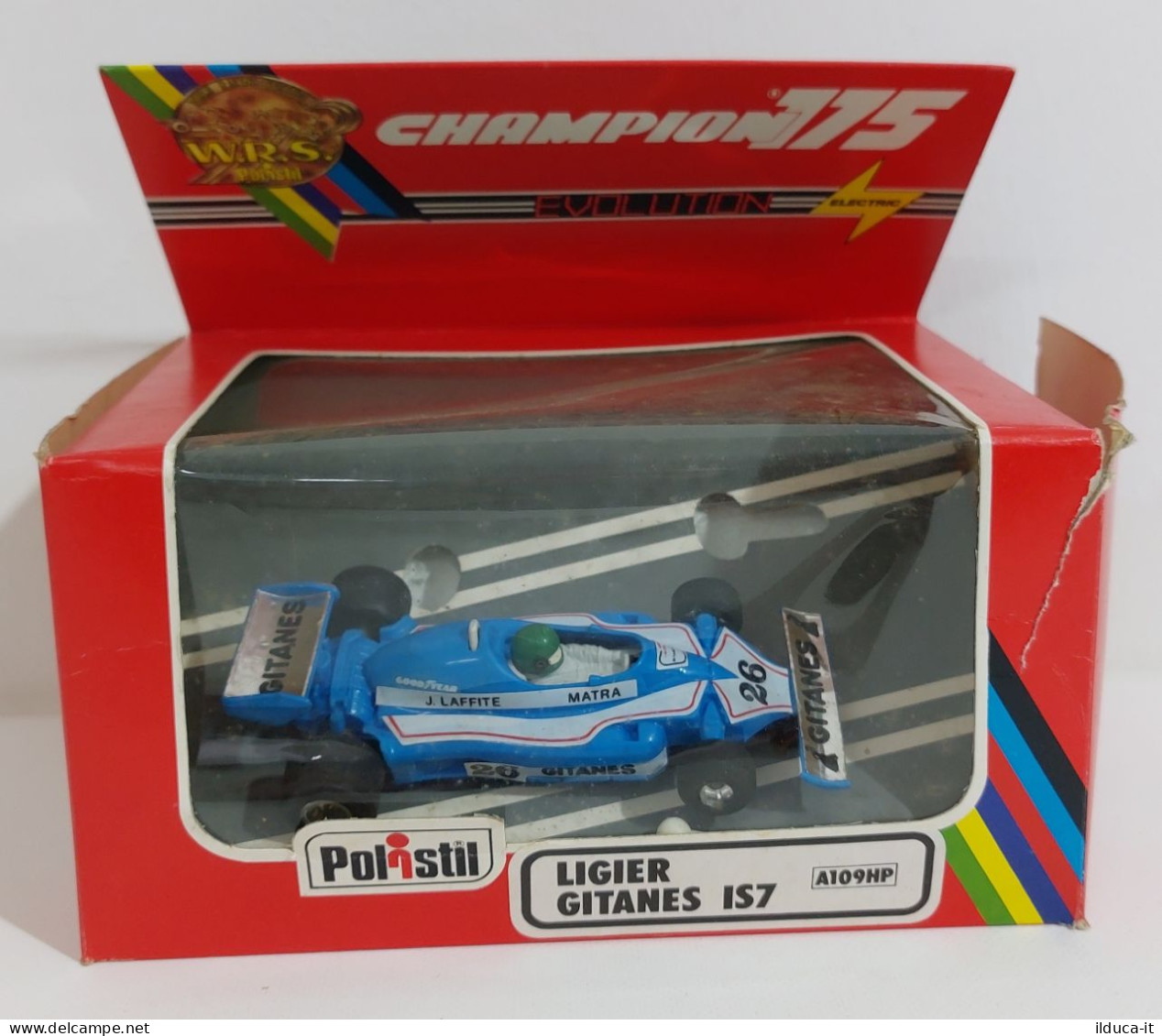 60688 PISTA SLOT CAR POLISTIL Champion 1/32 A109 HP - Ligier Gitanes IS7 - Autorennbahnen