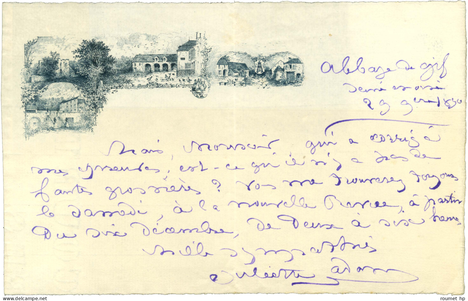 ADAM, Juliette Lambert épouse Adam (1836-1936), écrivaine, Polémiste, Salonnière Féministe Et Républicaine -/- VIENNE. - Other & Unclassified