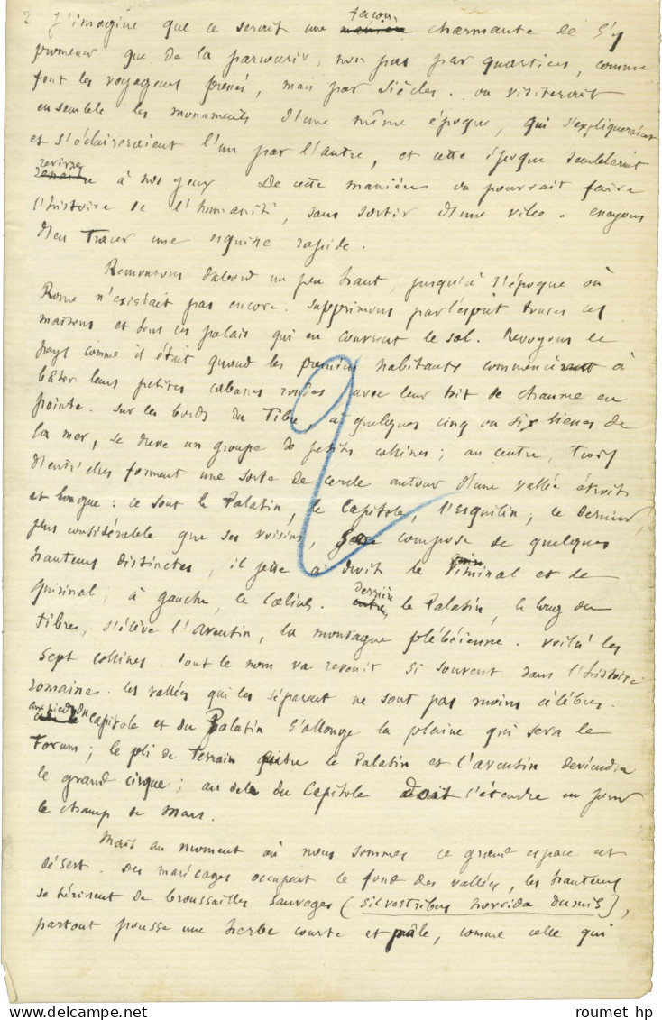 BOISSIER Gaston (1823-1908), Historien, Philologue, Professeur Et Académicien Français -/- ROME. - Sonstige & Ohne Zuordnung