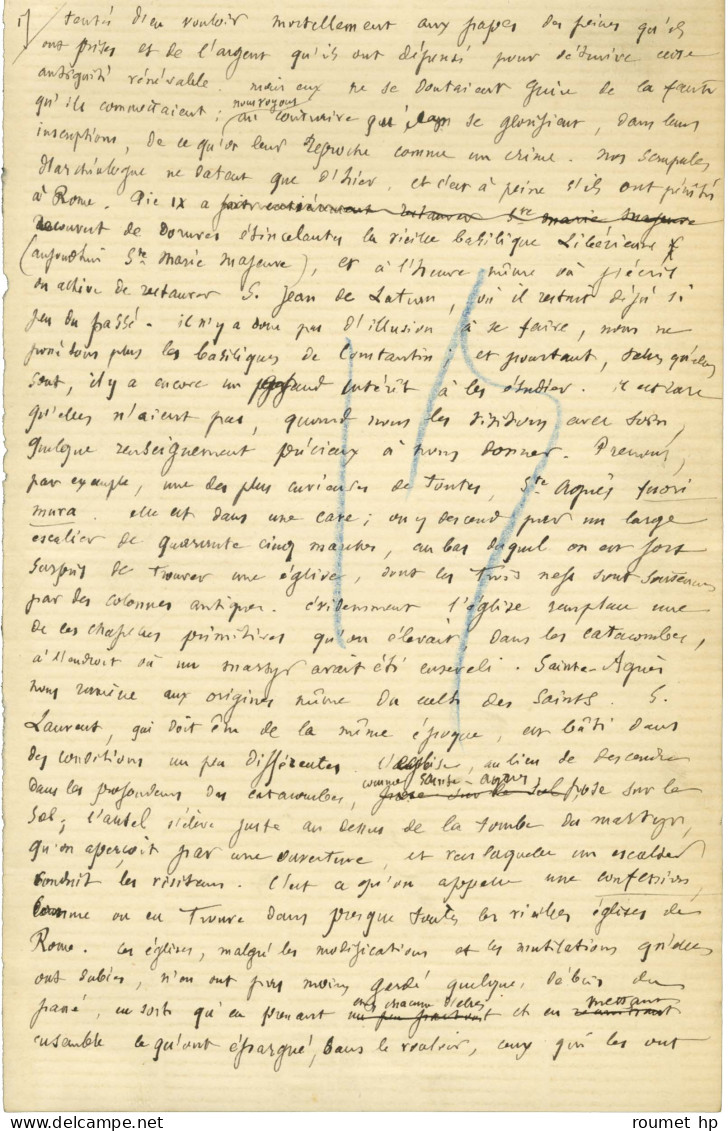 BOISSIER Gaston (1823-1908), Historien, Philologue, Professeur Et Académicien Français -/- ROME. - Autres & Non Classés