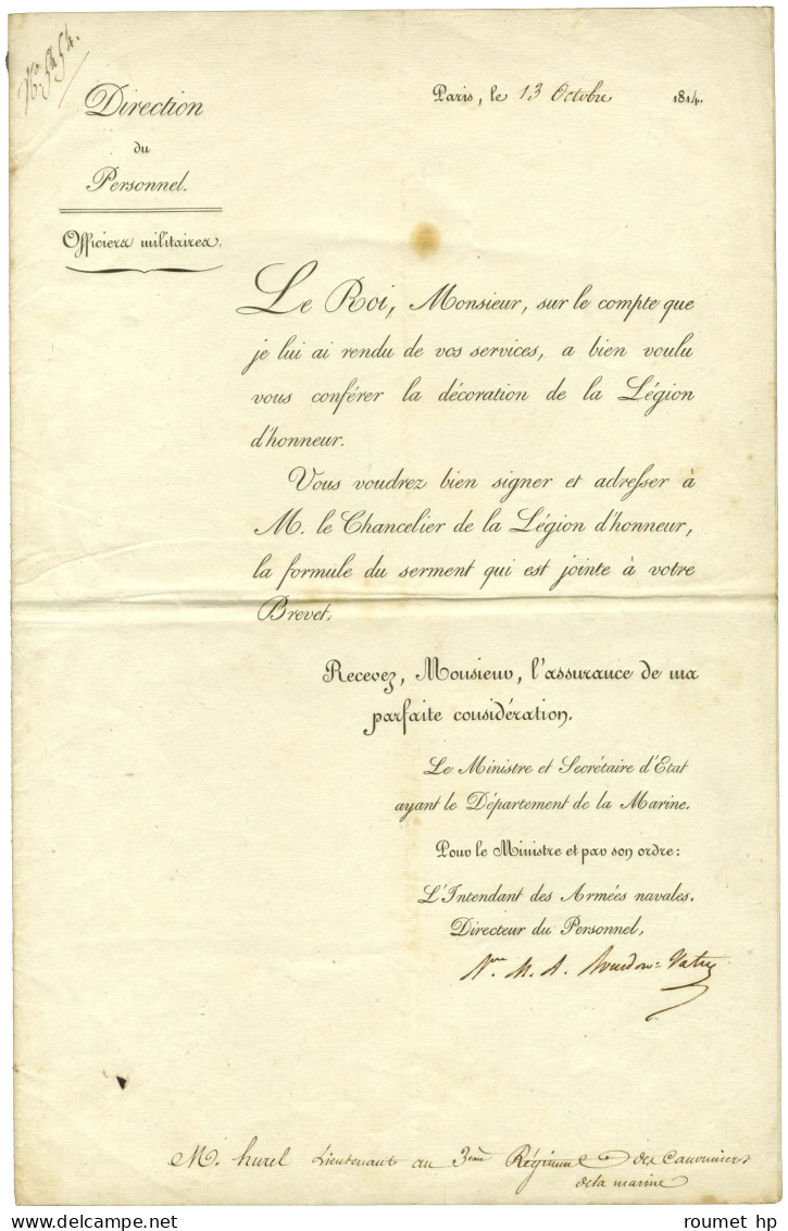 BOURDON DE VATRY Marc-Antoine (1761-1828), Homme Politique. - Other & Unclassified