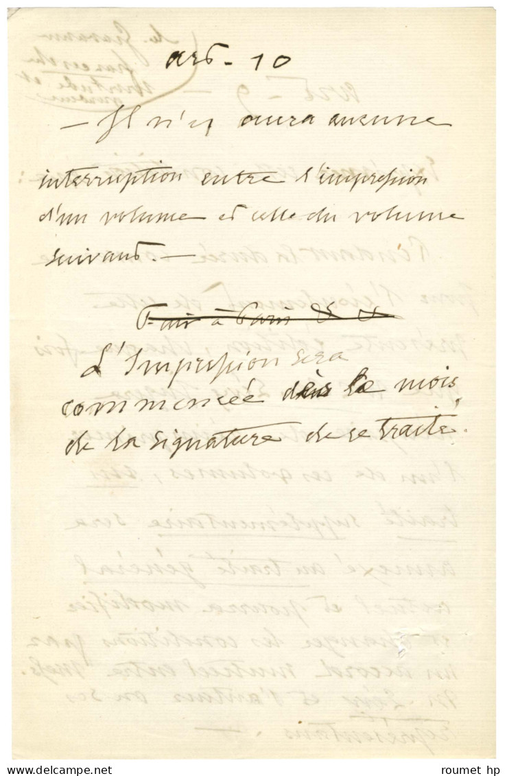 VIGNY Alfred De (1797-1863), Poète. - Andere & Zonder Classificatie
