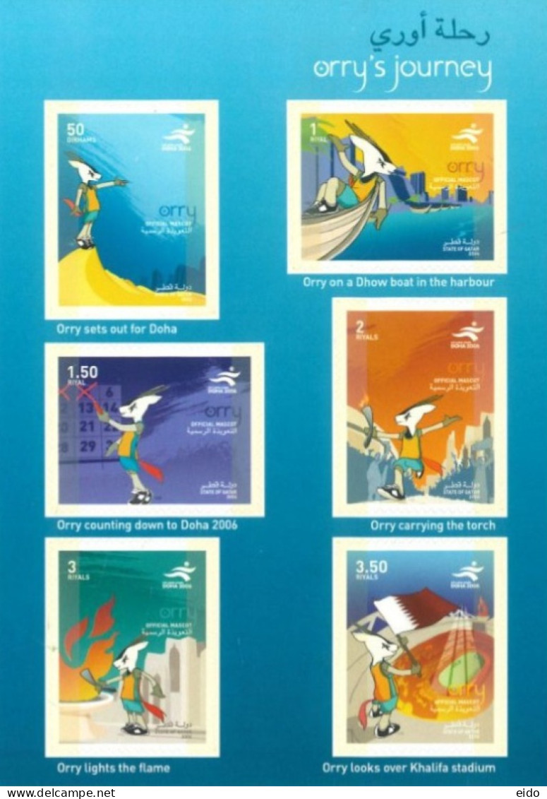 QATAR.  - 2006 - ORRY'S JOURNEY SELF ADHESIVE.STAMPS BULLETIN UMM(**). - Qatar