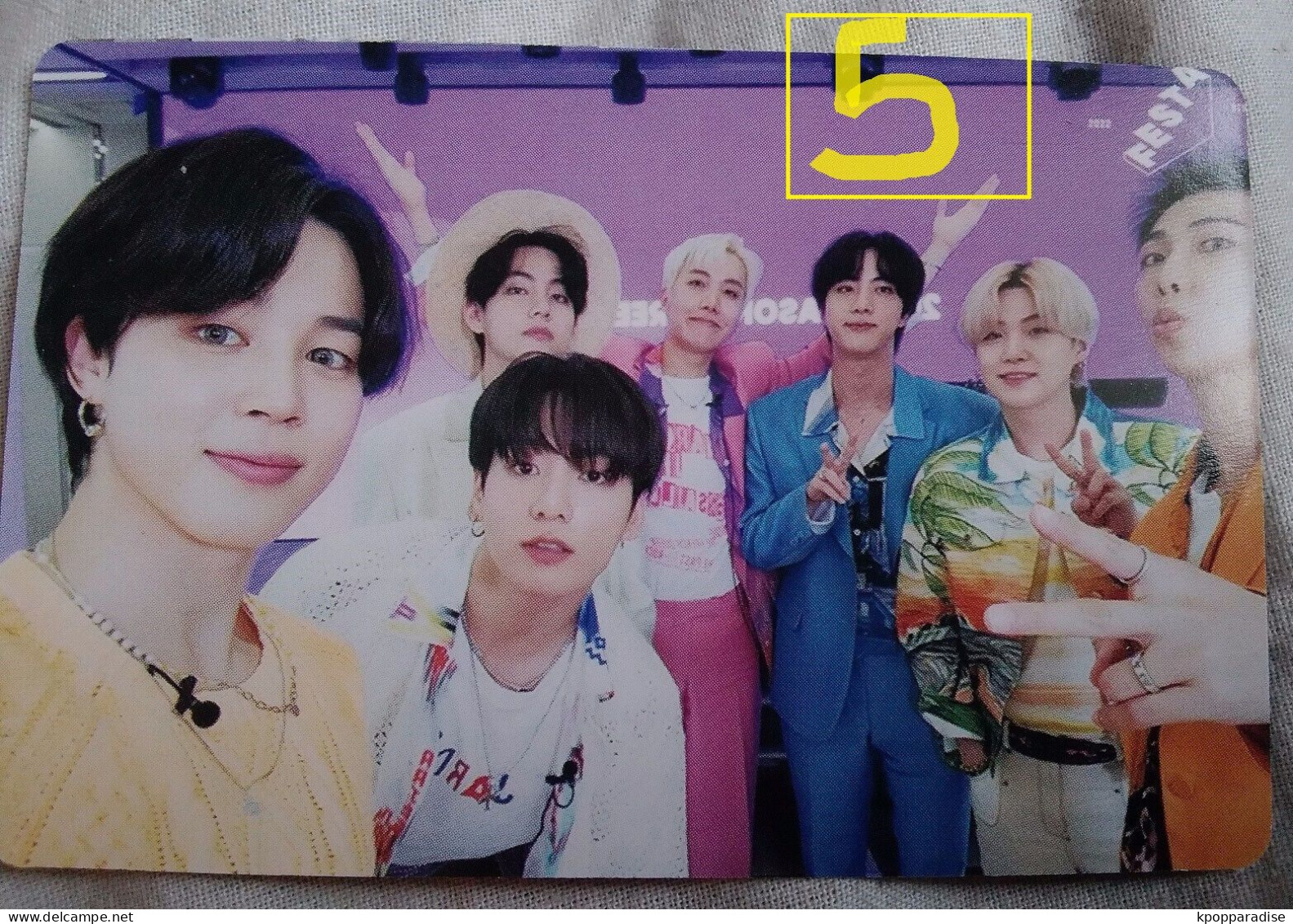 Photocard Au Choix  BTS Festa 2022 - Objetos Derivados