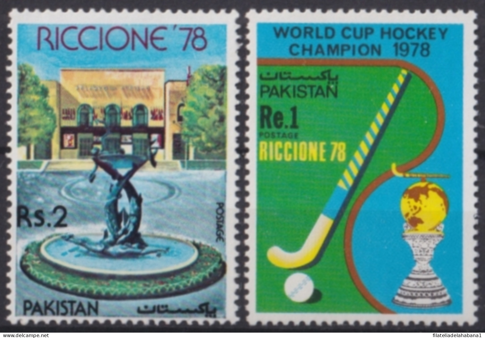 F-EX48229 PAKISTAN MNH 1978 WORLD CUP HOCKEY CHAMPION RICCIONE.  - Rasenhockey