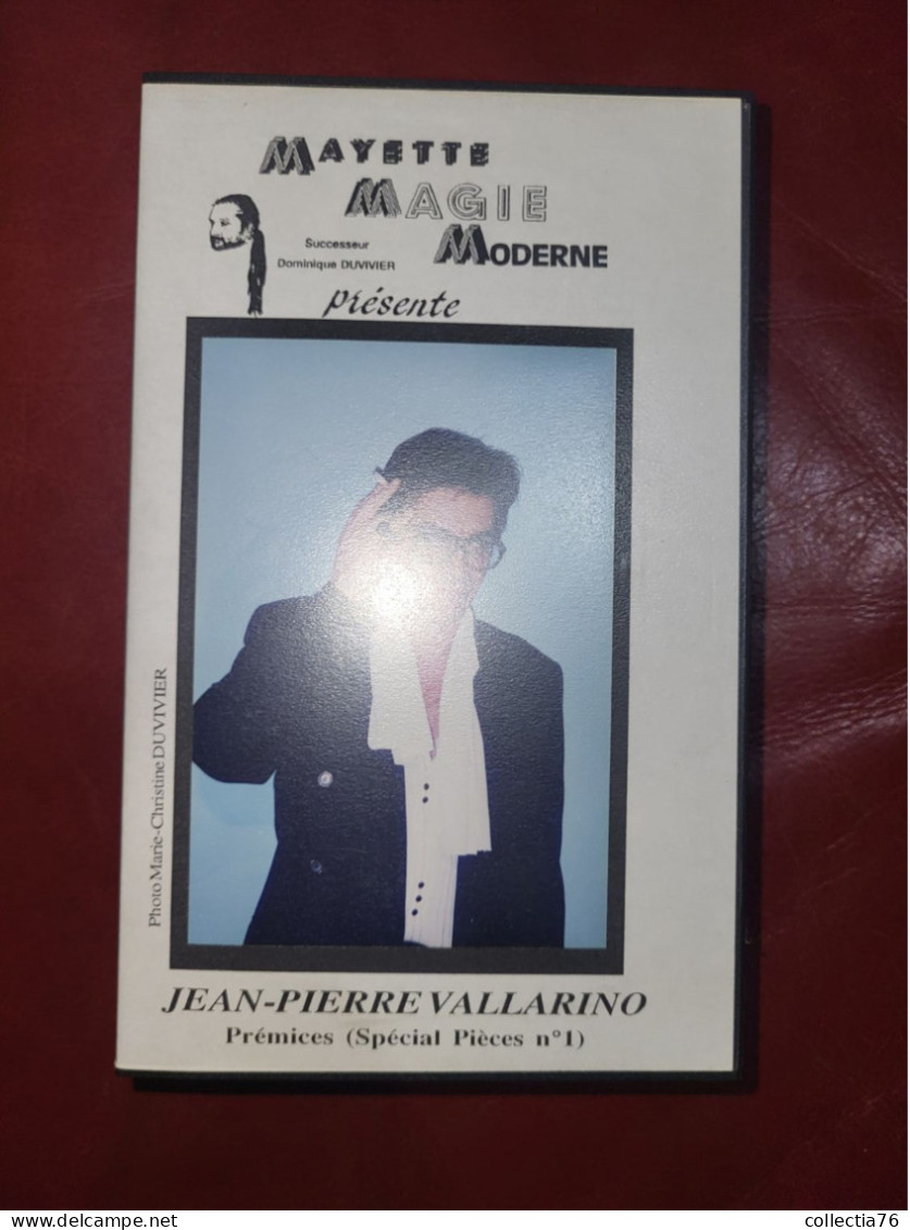 RARE CASSETTE VIDEO VHS  PRESTIDIGITATION MAGIE JEAN PIERRE VALLARINO PREMICES SPECIAL PIECES N°1 1995 60 MINUTES - Documentales